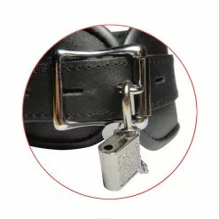 Saxos BDSM Toys Luxe Lederen Gevoerde Zwarte Halsboei Van Saxos 8 Saxos BDSM Toys Luxe Lederen Gevoerde Zwarte Halsboei Van Saxos -Bondage - Boeien Verkoopwinkel 0102 sk 02 1