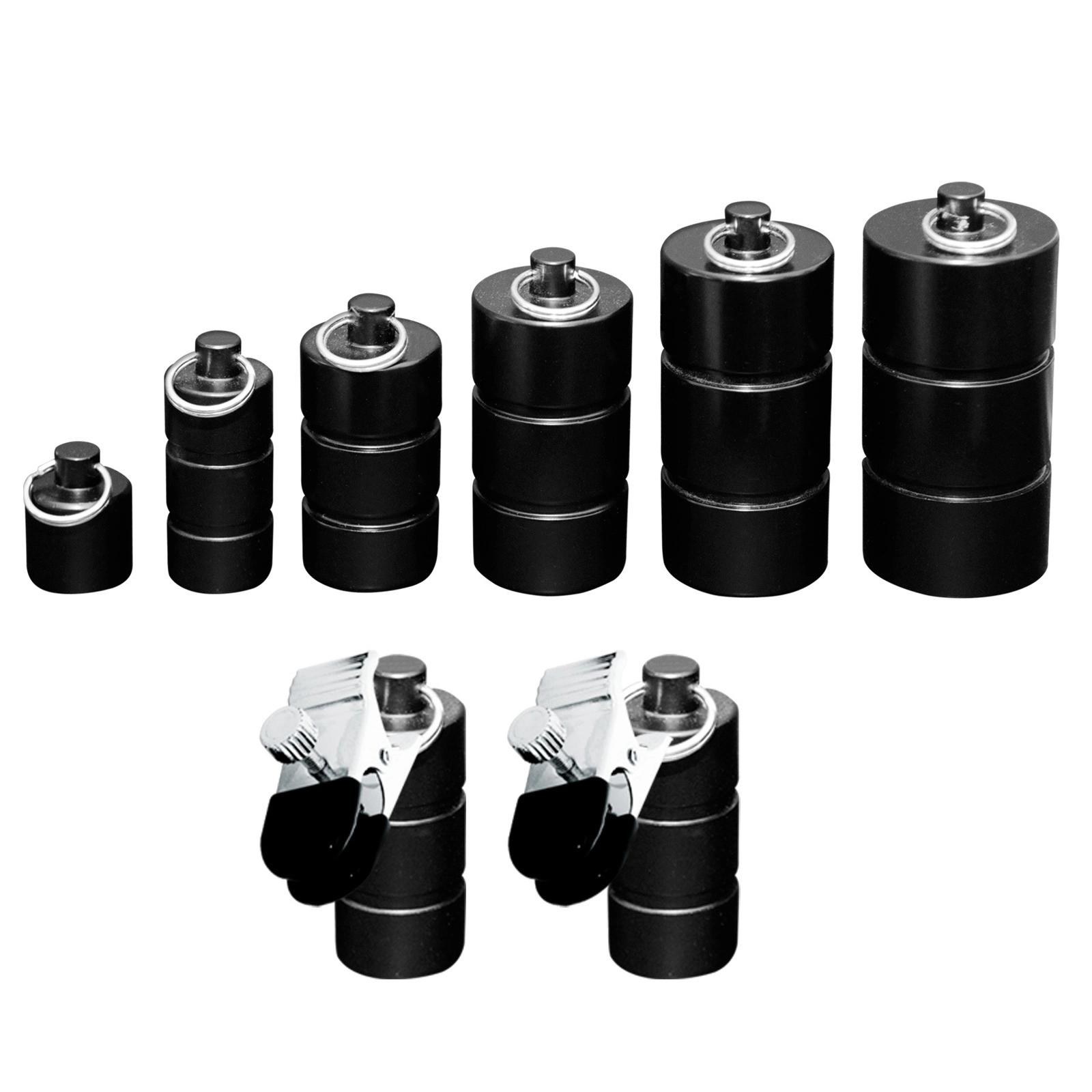 Sextreme Zwart Metalen Gewichten (paar) Met Klemmen 2x200 Gram 4 Sextreme Zwart Metalen Gewichten (paar) Met Klemmen 2x200 Gram - Afbeelding 2