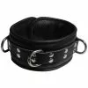 Saxos BDSM Toys Leather Collar Black Professional By SaXos -Bondage - Boeien Verkoopwinkel 0363 1s