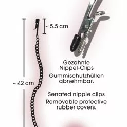 Sextreme Tepelklemmetjes Met Ketting Van Fetish Collection -Bondage - Boeien Verkoopwinkel 05268270000 nor f