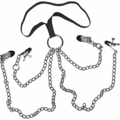Woman Chain Harness With Nipple And Labia Clamps By Fetish Collection -Bondage - Boeien Verkoopwinkel 05301820000 nor a 2