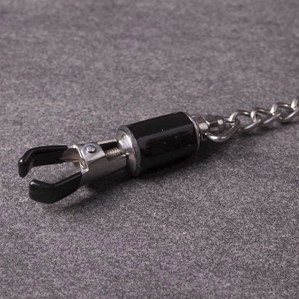 Verstelbare Tepelklemmen Met Ketting - Silver By Master Series 6 Verstelbare Tepelklemmen Met Ketting - Silver By Master Series - Afbeelding 4