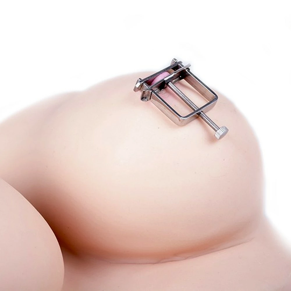 Stalen Hoffman Tepelklemmen (Paar) Zonder Ketting Van Kiotos Steel 5 Stalen Hoffman Tepelklemmen (Paar) Zonder Ketting Van Kiotos Steel - Afbeelding 3