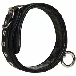 Zado Leather Fashion Wild Thing Lederen Bondage Collar Met O-Ring Van Zado