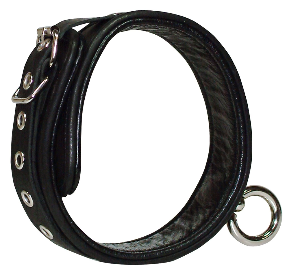 Zado Leather Fashion Wild Thing Lederen Bondage Collar Met O-Ring Van Zado 3 Zado Leather Fashion Wild Thing Lederen Bondage Collar Met O-Ring Van Zado