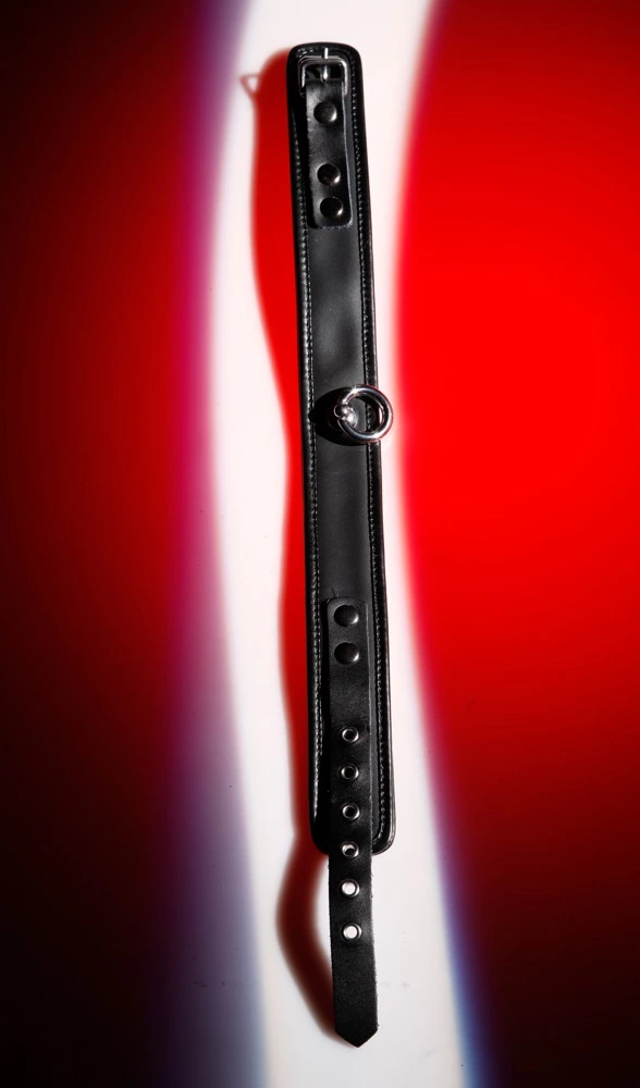 Zado Leather Fashion Wild Thing Lederen Bondage Collar Met O-Ring Van Zado 5 Zado Leather Fashion Wild Thing Lederen Bondage Collar Met O-Ring Van Zado - Afbeelding 3