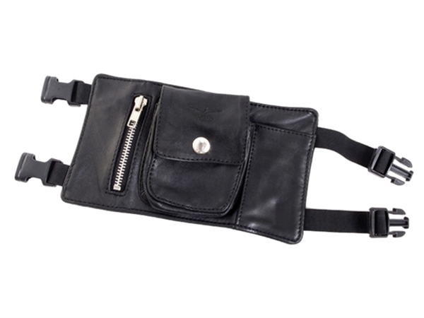 HG Leather Creations Mister B Lederen Party Portemonnee 'All Black' 4 HG Leather Creations Mister B Lederen Party Portemonnee 'All Black' - Afbeelding 2