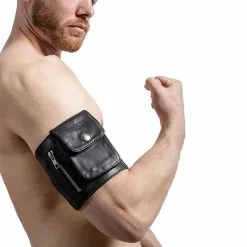 HG Leather Creations Mister B Lederen Party Portemonnee 'All Black'