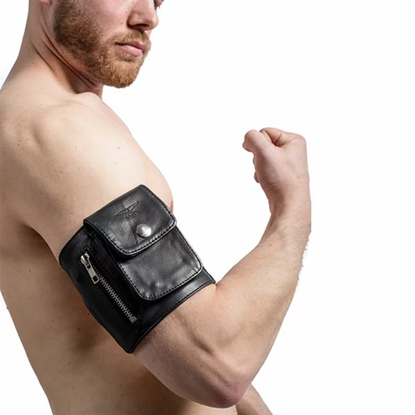 HG Leather Creations Mister B Lederen Party Portemonnee 'All Black' 3 HG Leather Creations Mister B Lederen Party Portemonnee 'All Black'