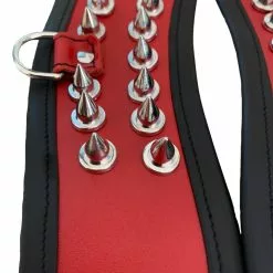 LEDAPOL Zwarte Handboeien Met Spikes 762 - Rood/zwart -Bondage - Boeien Verkoopwinkel 762 ledapol 1