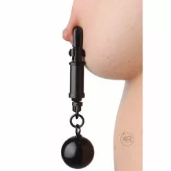 Master Series Black Bomber Nipple Clamps With Weights -Bondage - Boeien Verkoopwinkel Black Bomber Nipple Clamps ad976 1 2
