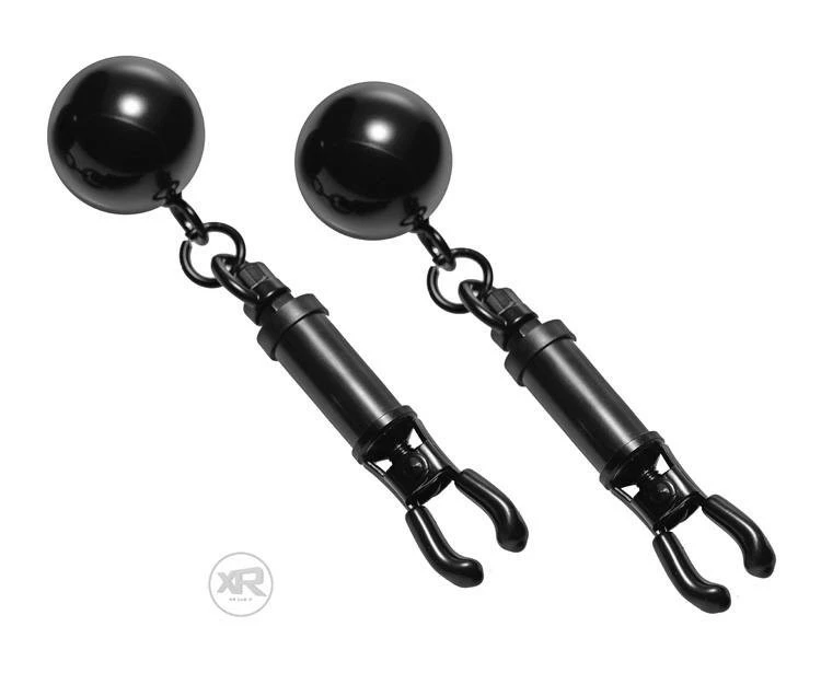 Master Series Black Bomber Nipple Clamps With Weights 7 Master Series Black Bomber Nipple Clamps With Weights - Afbeelding 5