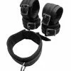 Gepolsterde Zwart Lederen Pols, Voeten En Handboeien Set Van NLLeather 1 Gepolsterde Zwart Lederen Pols, Voeten En Handboeien Set Van NLLeather -Bondage - Boeien Verkoopwinkel NLleather set 5