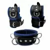 Saxos BDSM Toys Lederen Zacht Gepolsterde Boeienset Blauw Van SaXos -Bondage - Boeien Verkoopwinkel OS 0299 123B