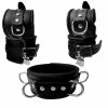 Saxos BDSM Toys Lederen Zacht Gepolsterde Afsluitbare Boeienset Zwart Van SaXos 1 Saxos BDSM Toys Lederen Zacht Gepolsterde Afsluitbare Boeienset Zwart Van SaXos -Bondage - Boeien Verkoopwinkel OS 0299 123SK