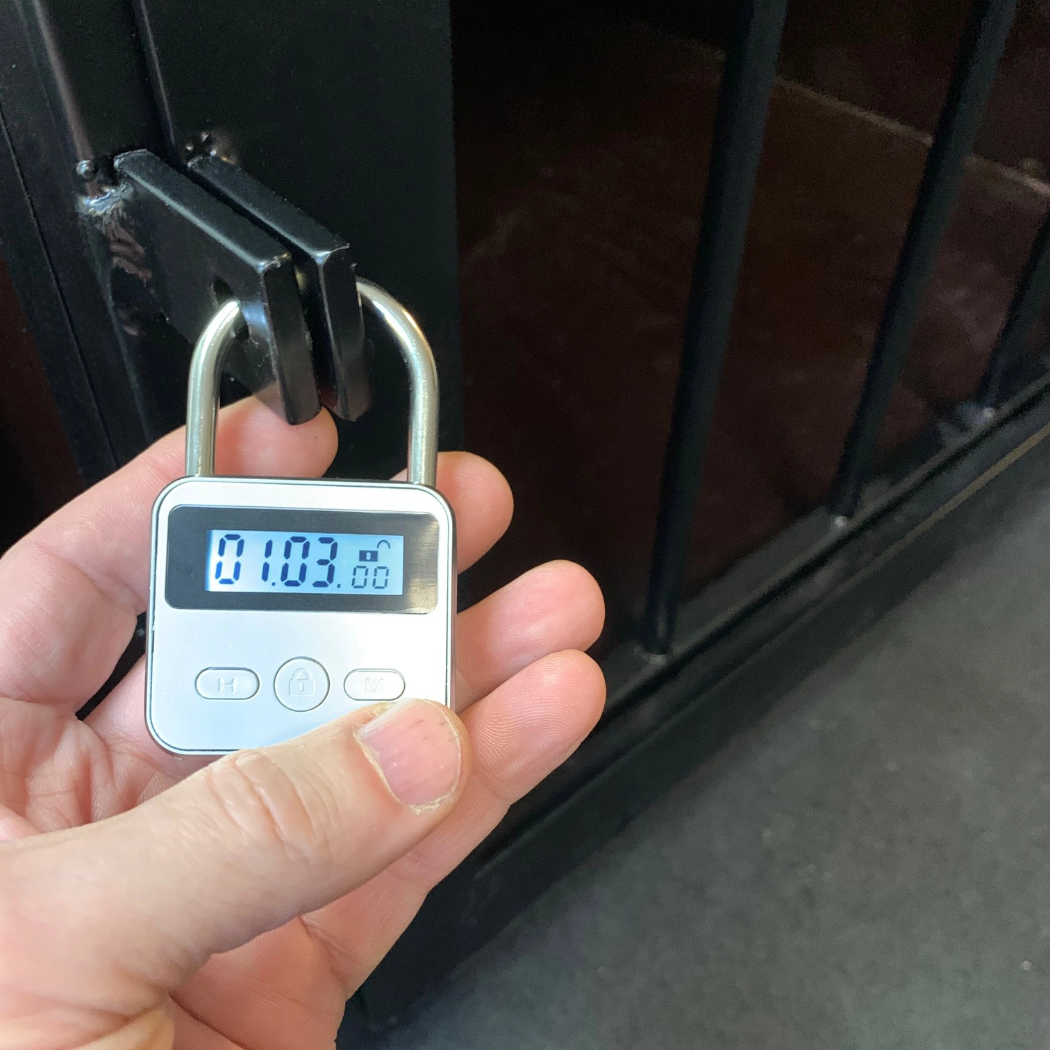 MAE-Toys Zwaar BDSM Timer Slot - Silver Voor Opsluiting En (self)bondage Van Uw Slaaf 3 MAE-Toys Zwaar BDSM Timer Slot - Silver Voor Opsluiting En (self)bondage Van Uw Slaaf