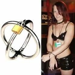 MAE-Toys Ellipse RVS Kruis Vormige Polsboeien 7 MAE-Toys Ellipse RVS Kruis Vormige Polsboeien -Bondage - Boeien Verkoopwinkel bhs 081 ellipse stainless steel cross cuffs oval shaped 6212 1
