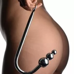 Beaded Anal Hook With Three Stimulating Balls By Master Series 9 Beaded Anal Hook With Three Stimulating Balls By Master Series -Bondage - Boeien Verkoopwinkel bondagehook 1