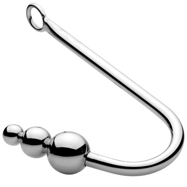Beaded Anal Hook With Three Stimulating Balls By Master Series 4 Beaded Anal Hook With Three Stimulating Balls By Master Series - Afbeelding 2