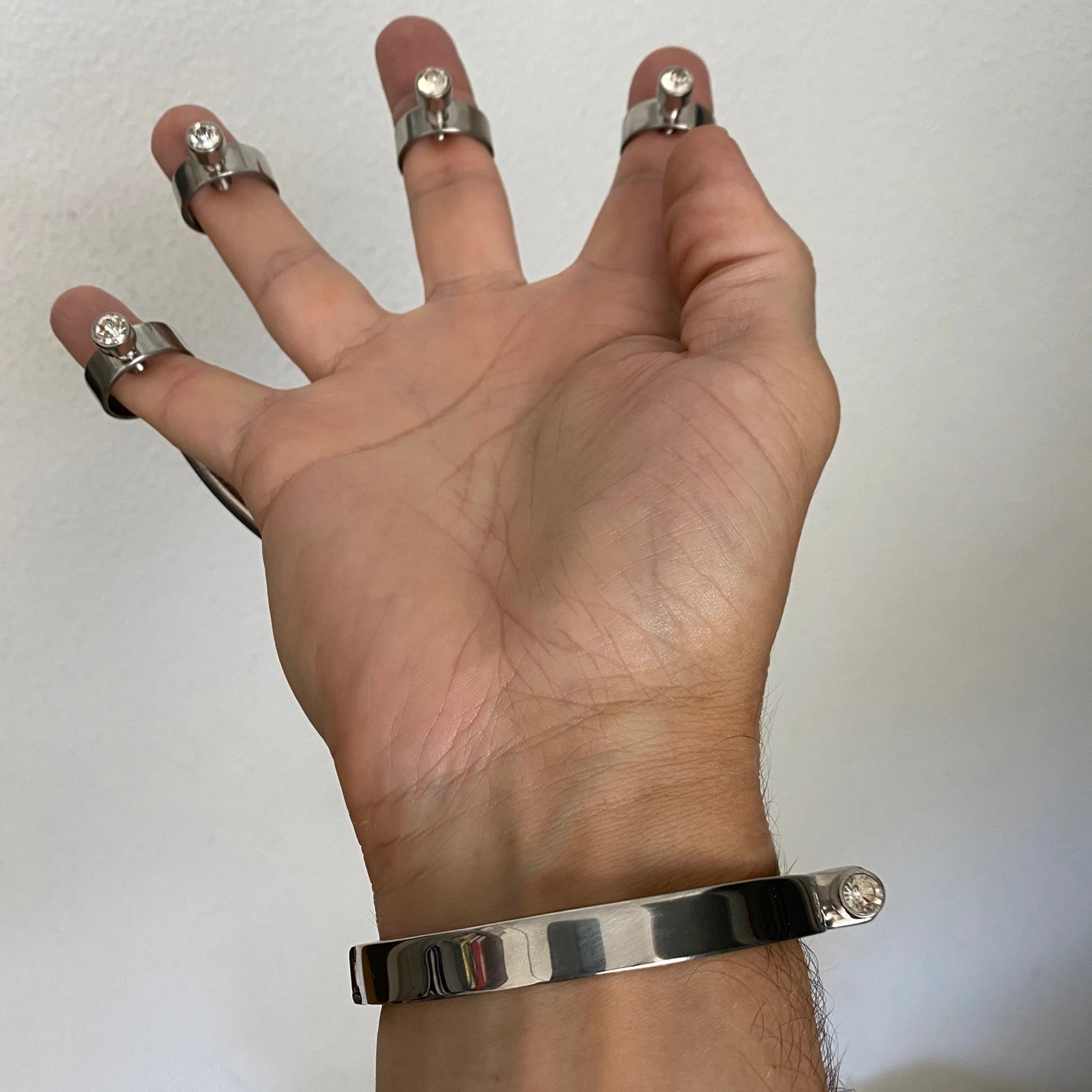 Steel Finger Claws (2 Pcs) By Black Label 4 Steel Finger Claws (2 Pcs) By Black Label - Afbeelding 2