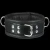 HG Leather Creations Luxe Gevoerde Zwarte Halsboei Van HG-Leather Creations -Bondage - Boeien Verkoopwinkel hg 606h padded bdsm collar 3719 1