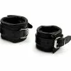 Saxos BDSM Toys Geenkelterde Lederen Enkelboeien Van Saxos -Bondage - Boeien Verkoopwinkel leather feetcuffs