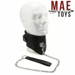 MAE-Toys Zwart Imitatie Lederen Anatomisch Gevormde Collar 15 MAE-Toys Zwart Imitatie Lederen Anatomisch Gevormde Collar -Bondage - Boeien Verkoopwinkel mae sm 011 mae toys black pu leather padded collar with leash 28063 6