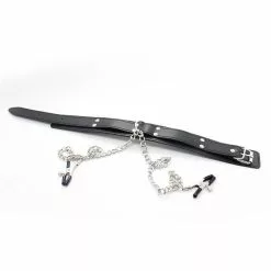 Collar With Nipple Chain By Kiotos -Bondage - Boeien Verkoopwinkel opr 3010027 3