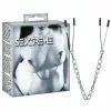 Tepelklemmen Met Ketting Van Sextreme -Bondage - Boeien Verkoopwinkel or 05264280000 metal nipple chain 27743 1