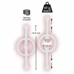 Tepelklemmen Met Vering Van Fetish Collection -Bondage - Boeien Verkoopwinkel or 05347900000 08 1