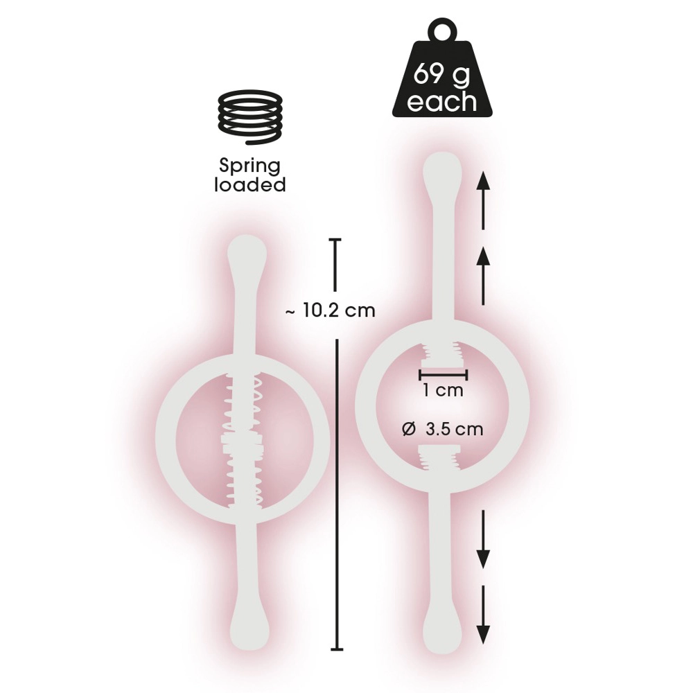 Tepelklemmen Met Vering Van Fetish Collection 9 Tepelklemmen Met Vering Van Fetish Collection - Afbeelding 8