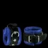 Saxos BDSM Toys Luxe Smalle Blauwe Gevoerde Polsboeien Van Saxos -Bondage - Boeien Verkoopwinkel os 0100 2b luxury narrow blue padded wrist cuffs 3554