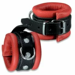 Saxos BDSM Toys Lederen Rood-zwart Gevoerde 5cm Hals- Pols- En Voetboeienset Van Saxos 11 Saxos BDSM Toys Lederen Rood-zwart Gevoerde 5cm Hals- Pols- En Voetboeienset Van Saxos -Bondage - Boeien Verkoopwinkel os 0100 2r handfessel
