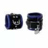 Saxos BDSM Toys Lederen Afsluitbare Polsboeien (Blauw) Os-0102-2bk -Bondage - Boeien Verkoopwinkel os 0102 2bk leather lockable wristcuffs blue 23159 1