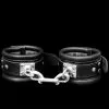 Saxos BDSM Toys Luxe Enkelboei Met Draaibare RVS Ring Van Saxos -Bondage - Boeien Verkoopwinkel os 0103 3s padded leather feetcuffs with strong rotating ring 3663 1