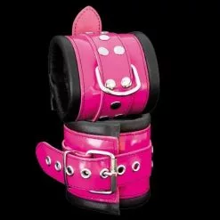 Saxos BDSM Toys Luxe Gevoerde Roze Polsboeien Van Saxos