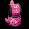 Saxos BDSM Toys Luxe Gevoerde Roze Enkelboeien -Bondage - Boeien Verkoopwinkel os 0104 3p leather lined ancle cuffs 3548 2
