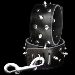 Saxos BDSM Toys Lederen Voetboei Met Spikes