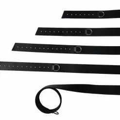 Saxos BDSM Toys 5-delige Lederen Bondage Riemenset Met D-ring Van Saxos -Bondage - Boeien Verkoopwinkel os 0338 12345 5 piece leather bondage restraints set with d rings 15133