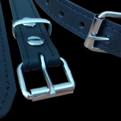Saxos BDSM Toys Smalle Zwarte Lederen Collar Van Saxos -Bondage - Boeien Verkoopwinkel os pet998db leather thin leather restraint 15562 1