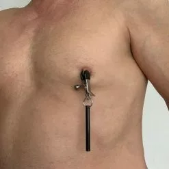 Saxos BDSM Toys Verstelbare Tepelklemmen Met Staaf Gewichtjes Van SaXos -Bondage - Boeien Verkoopwinkel os tk02 2