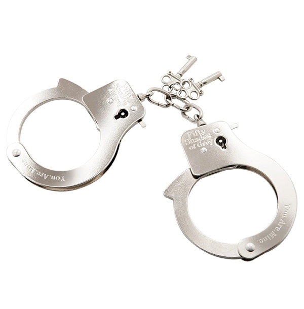 Rimba You Are Mine - Metal Handcuffs Uit De Officiële Fifty Shades Of Grey Collectie 4 Rimba You Are Mine - Metal Handcuffs Uit De Officiële Fifty Shades Of Grey Collectie - Afbeelding 2
