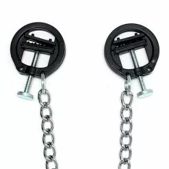 Verstelbare Hoffmann Tepelklemmen Met Ketting Van Rimba 7703 -Bondage - Boeien Verkoopwinkel ri 7703 adjustable nipple clamps with chain 25285
