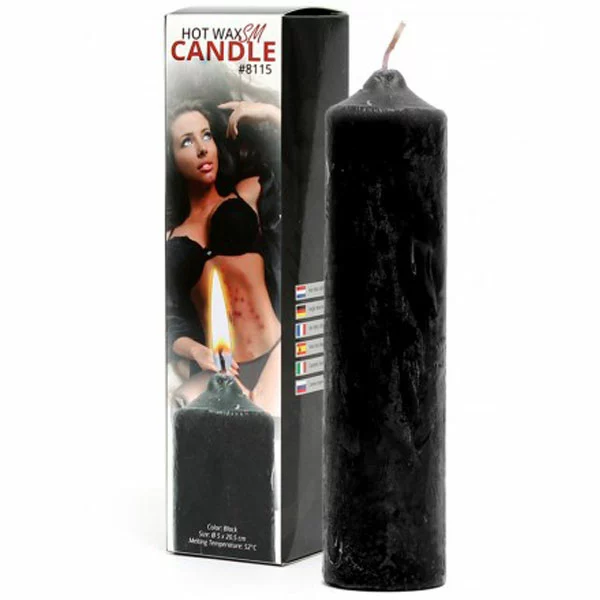 Grote Zwarte Hot Wax BDSM-Kaars Van Rimba-8115 Ø 4.9 X 20.5 Cm 3 Grote Zwarte Hot Wax BDSM-Kaars Van Rimba-8115 Ø 4.9 X 20.5 Cm