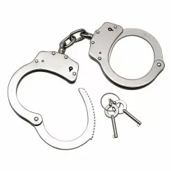 RIMBA - METAL POLITIE HANDBOEIEN Extra Zwaar -Bondage - Boeien Verkoopwinkel rimba stalen politie handboeien 265 gram 1