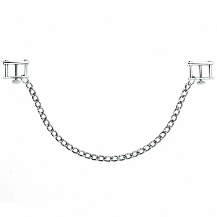 Adjustable Hoffman Nipple Clamps With Chain By Rimba 4 Adjustable Hoffman Nipple Clamps With Chain By Rimba - Afbeelding 2