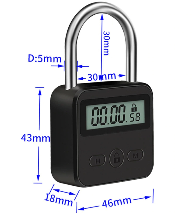 MAE-Toys Zwaar BDSM Timer Slot - Silver Voor Opsluiting En (self)bondage Van Uw Slaaf 5 MAE-Toys Zwaar BDSM Timer Slot - Silver Voor Opsluiting En (self)bondage Van Uw Slaaf - Afbeelding 4