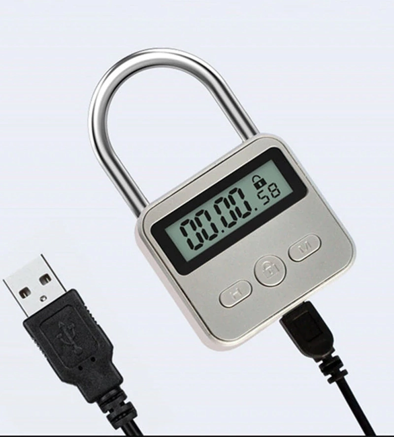 MAE-Toys Zwaar BDSM Timer Slot - Silver Voor Opsluiting En (self)bondage Van Uw Slaaf 4 MAE-Toys Zwaar BDSM Timer Slot - Silver Voor Opsluiting En (self)bondage Van Uw Slaaf - Afbeelding 3