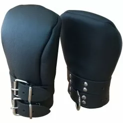 Strict Leather USA - Deluxe Gevoerde Lederen Vuist Handschoenen -Bondage - Boeien Verkoopwinkel xr st540 15512 2